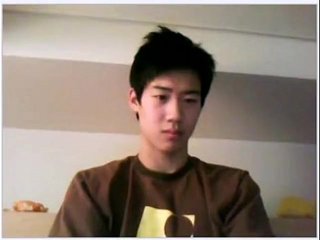 Big dicked Korean boy jacks off